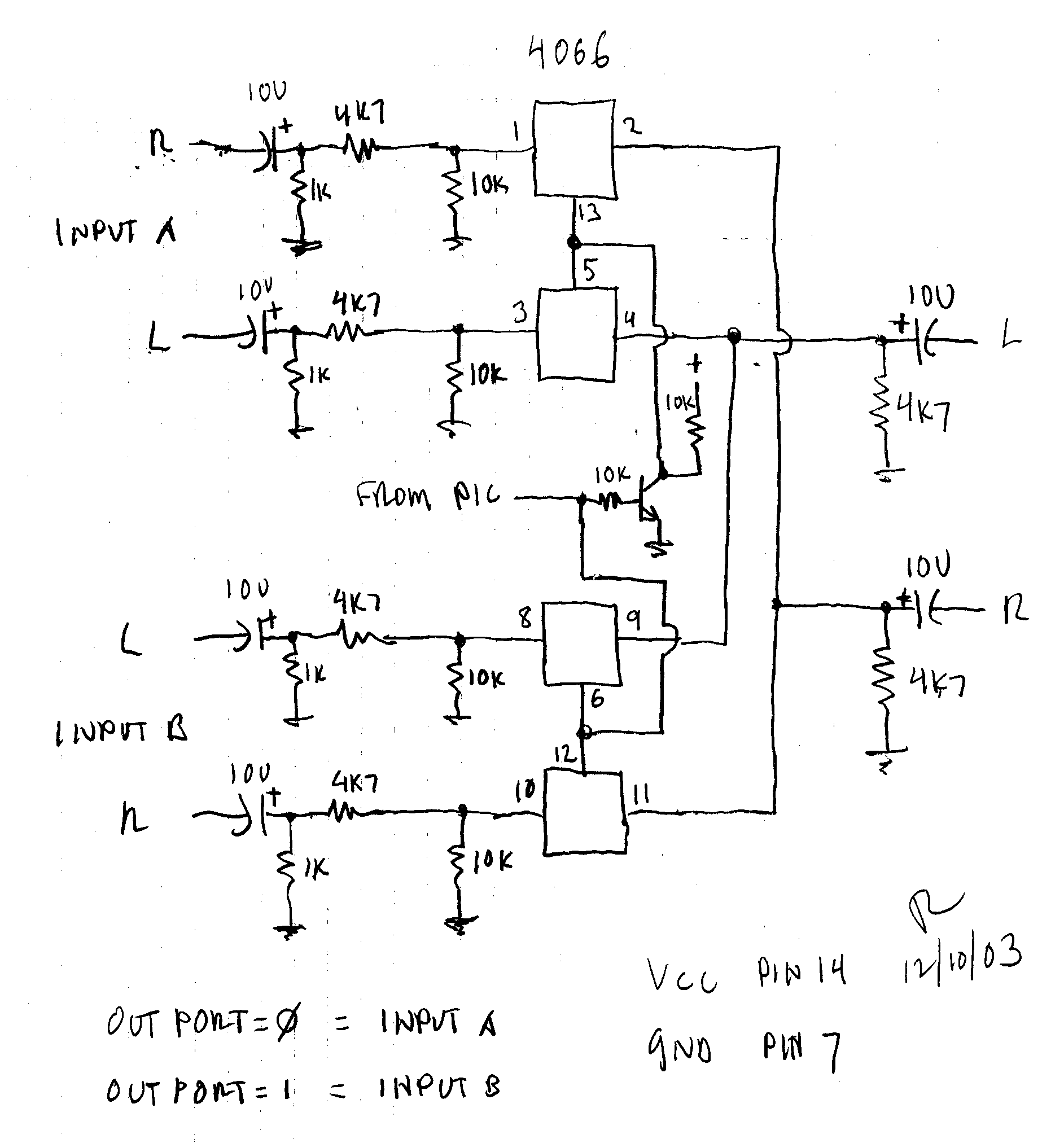 4066b схема включения