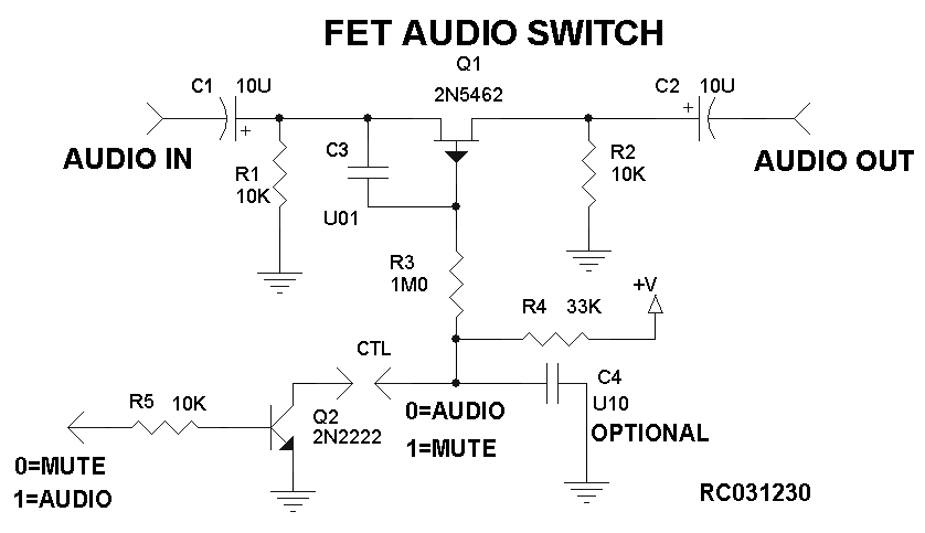 Cd4066 Audio Switch Circuit