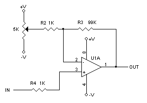 Op amp level shifter amplifier parts